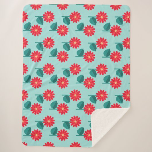 Blütendecke Sherpadecke (Vorderseite)