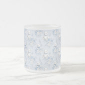 Blütendekoration und Bär Mattglastasse (Mittel)