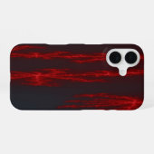 Blutender Fraktal iPhone 16 Hülle (Rückseite (Horizontal))