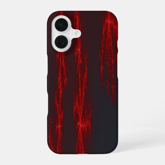 Blutender Fraktal iPhone 16 Hülle (Rückseite)
