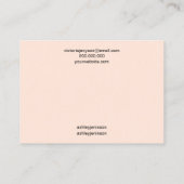 Blütendes, einfaches Logoklappendisplay Visitenkarte (Rückseite)