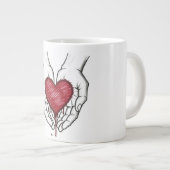 Blutendes Herz Ästhetik Tasse (Vorderseite Rechts)