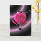 Blutendes Herz für Mama-Gruß-Karte Karte (Gelbe Blume)