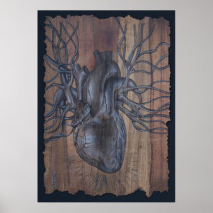 Blutendes Herz Poster