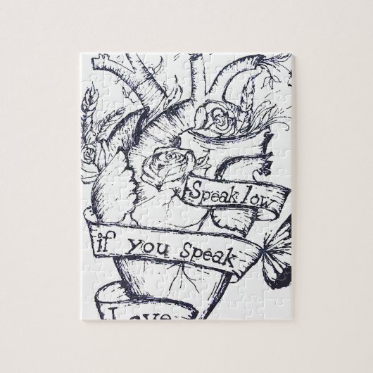 Blutendes Herz Puzzle (Vertikal)