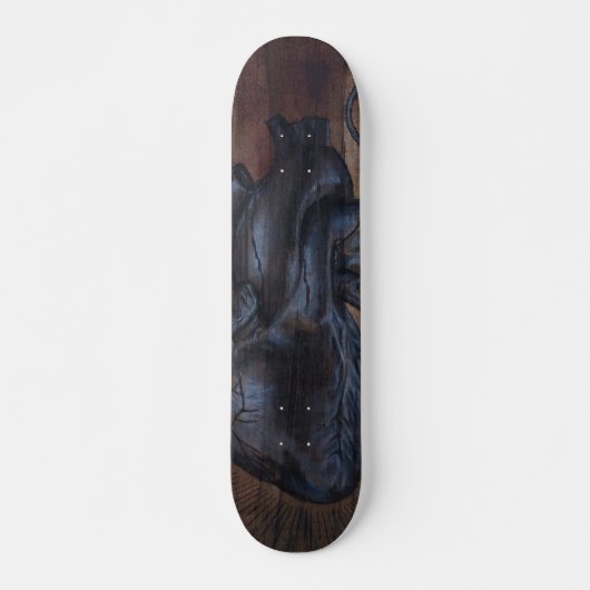 Blutendes Herz Skateboard (Vorne)