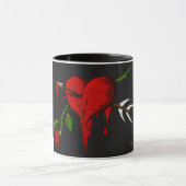 Blutendes Herz Tasse (Zentrum)