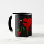 Blutendes Herz Tasse (Vorderseite Links)
