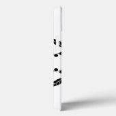 Blütendesign in Schwarz und Weiß Case-Mate iPhone Hülle (Rückseite / Rechts)