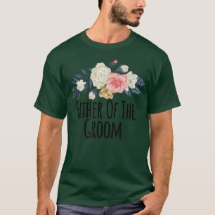 Blütendörfliche Blume Witziger Vater des Groom Spr T-Shirt