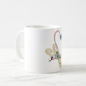 Blütendragonfly Kaffeetasse (Vorderseite Links)