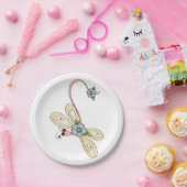 Blütendragonfly Pappteller (Party)