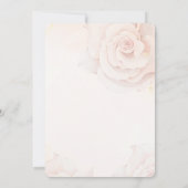 Blütendusche aus Pink Bow Einladung (Rückseite)