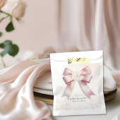Blütendusche aus Pink Bow Geschenktütchen