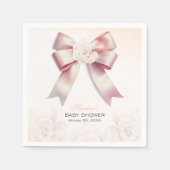 Blütendusche aus Pink Bow Serviette (Vorderseite)
