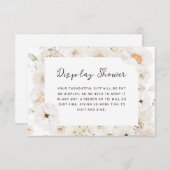 Blütendusche Begleitkarte (Vorne/Hinten)