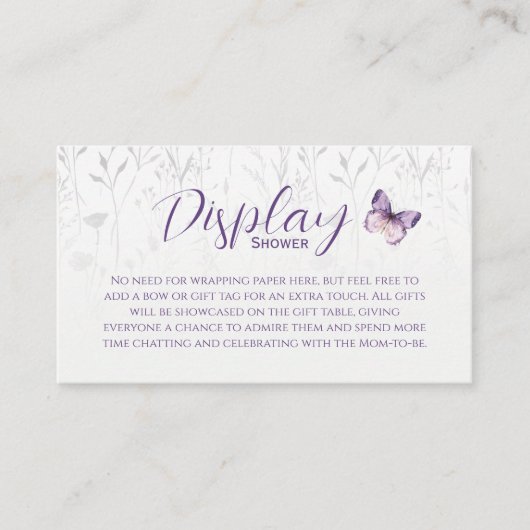 Blütendusche Begleitkarte (Vorderseite)