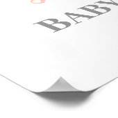 Blütendusche Begrüßungszeichen Poster (Ecke)