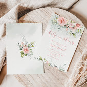 Blütendusche Blütenbaby in Blüteneinladung Einladung