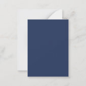 Blütendusche Blütenblau Rosa Blüteneinladung Mitteilungskarte (Rückseite)