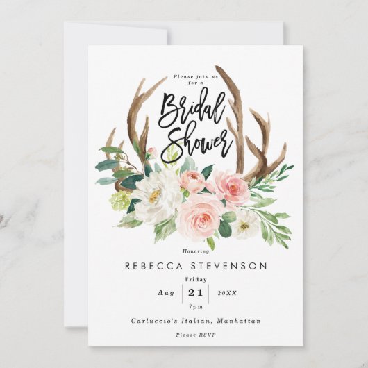 Blütendusche Einladung (Vorderseite)