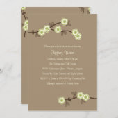 Blütendusche Einladung (Vorne/Hinten)