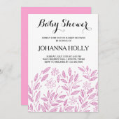 Blütendusche Einladung (Vorne/Hinten)