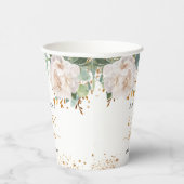 Blütendusche Eukalyptus-Glitzer Pappbecher (Rechts)