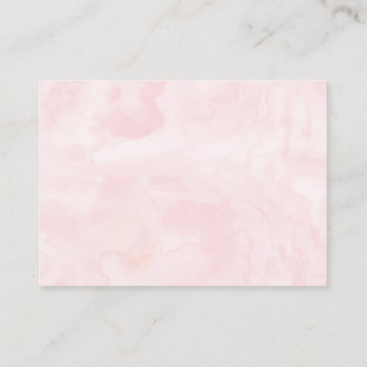 Blütendusche Gold Babydusche Windelwanne Begleitkarte (Rückseite)