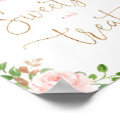 Blütendusche Kürbis Süßigkeiten und Leckereien Bab Poster (Ecke)