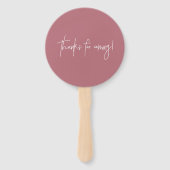 Blütendusche und Rose Hochzeit Wasser Farbe Gold Fächer (Rückseite)