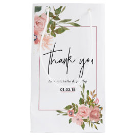 Blütendusche und Rose Hochzeit Wasser Farbe Gold Kleine Geschenktüte