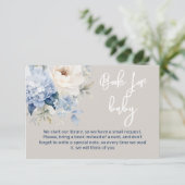 Blütenduschkarte Begleitkarte (Stehend Vorderseite)