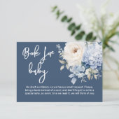 Blütenduschkarte Begleitkarte (Stehend Vorderseite)