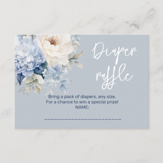 Blütenduschkarte Begleitkarte (Vorderseite)