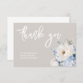 Blütenduschkarte Dankeskarte (Vorne/Hinten)