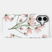 Blütenelegantes Blumenmuster iPhone Hülle (Rückseite (Horizontal))
