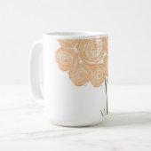 Blütenenergie-Spiralen Kaffeetasse (Vorderseite Links)