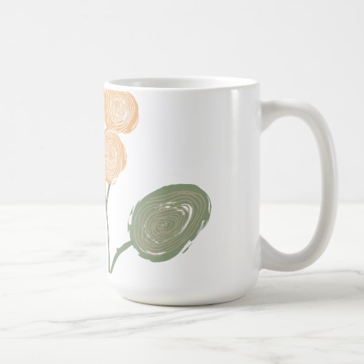 Blütenenergie-Spiralen Kaffeetasse (Rechts)
