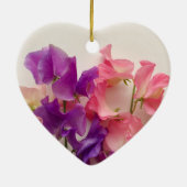 Blütenerbsen Keramik Ornament (Hinten)