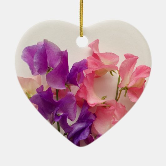  Blütenerbsen Keramik Ornament (Hinten)