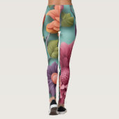 Blütenexplosion Leggings (Rückseite)