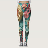 Blütenexplosion Leggings (Vorderseite)
