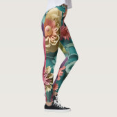 Blütenexplosion Leggings (Rechts)
