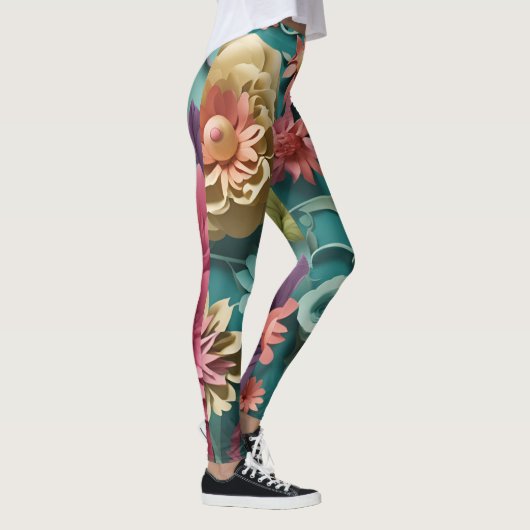 Blütenexplosion Leggings (Rechts)
