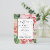 Blütenfarbe Ankündigung Datum freihalten Postkarte (Stehend Vorderseite)