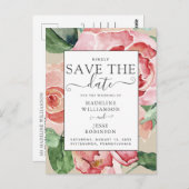 Blütenfarbe Ankündigung Datum freihalten Postkarte (Vorne/Hinten)