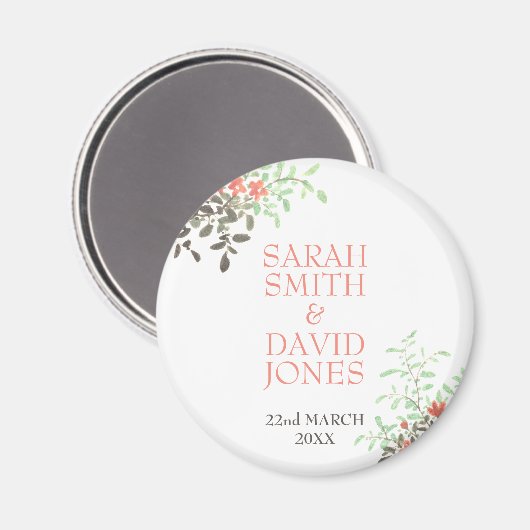 Blütenfarbe Magnet (Vorderseite/Rückseite)