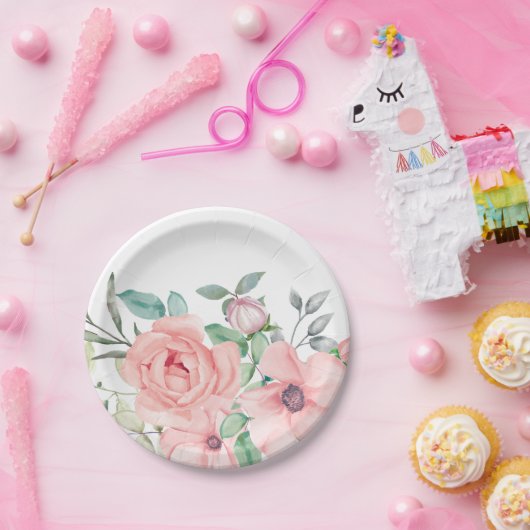 Blütenfarbe Pappteller (Party)