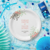 Blütenfarbe Pappteller (Party)